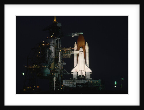 Space Shuttle Discovery on Launch Pad by Anonymous