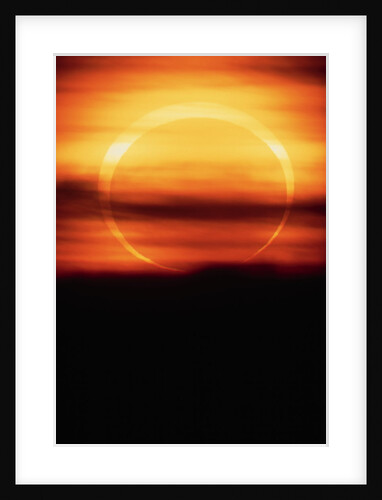 Eclipsed Sun Setting by Anonymous