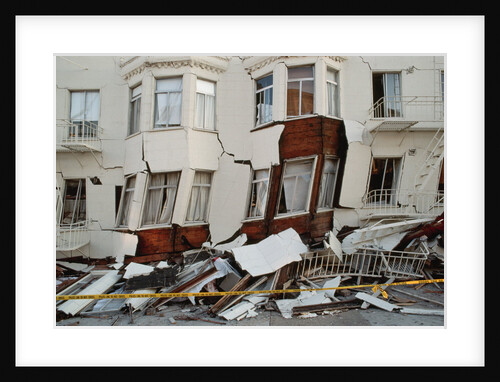 House Destroyed by Earthquake by Anonymous
