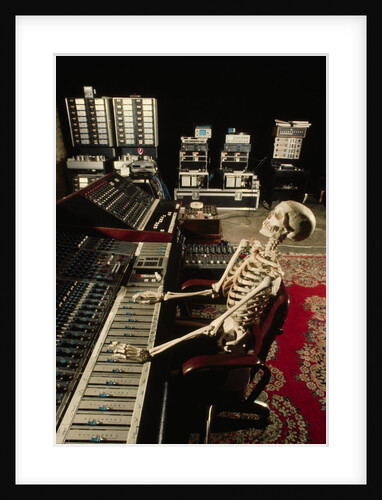 Skeleton at Mixing Boards by Anonymous