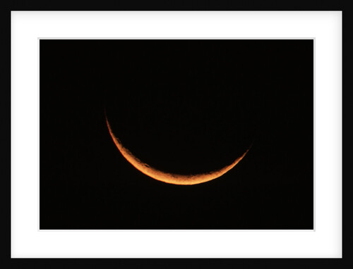 Crescent Moon Setting by Anonymous