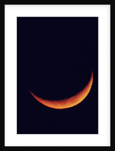 Crescent Moon Setting by Anonymous