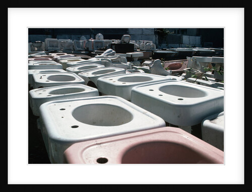 Old Sinks in Junkyard by Anonymous
