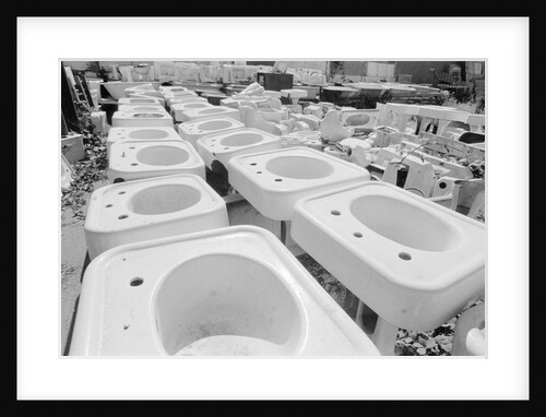 Old Sinks in Junkyard by Anonymous