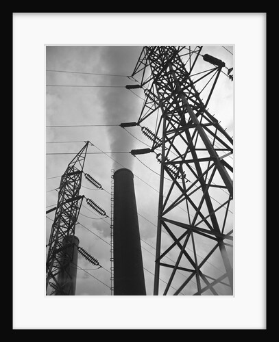Power Lines at a Power Station by Anonymous