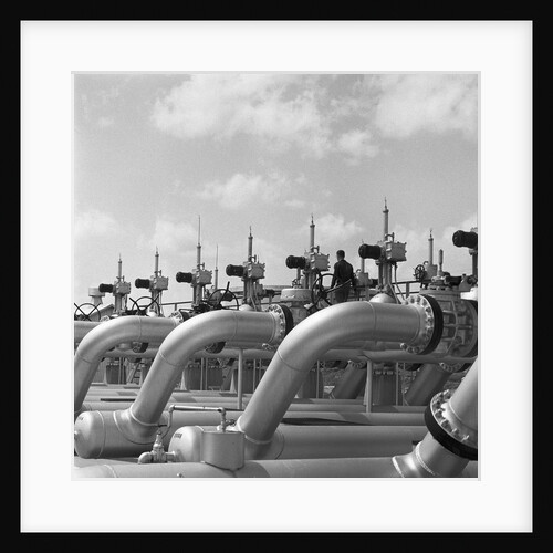 Pipelines at Texaco Oil Refinery by Anonymous
