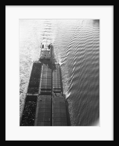 Tugboat Pushing Barges by Anonymous