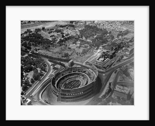 Aerial View of Roman Colosseum and Vicinity, Looking Southwest by Anonymous