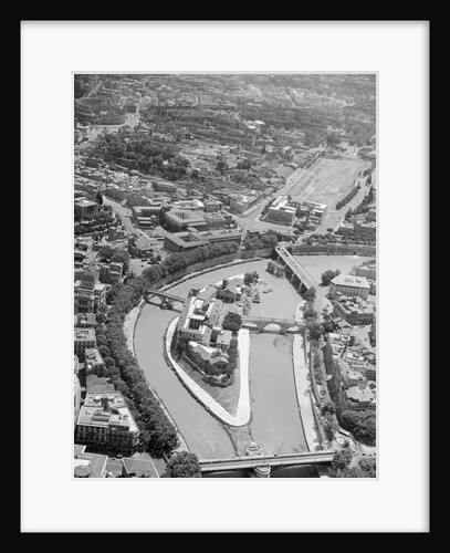 Aerial View of Isola Tiberina, Looking South by Anonymous