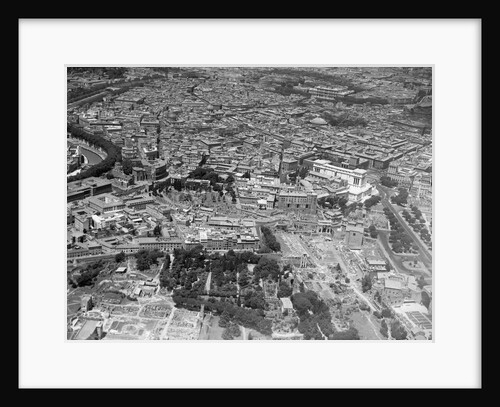 Aerial View of Roman Forum, Theater of Marcellus and Vicinity by Anonymous