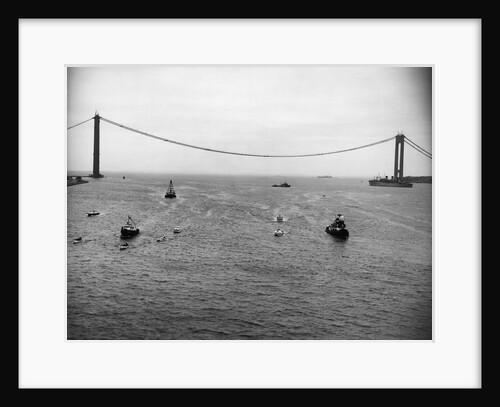 Verrazano-Narrows Bridge Under Construction by Anonymous