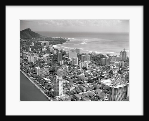 Aerial View of Downtown Honoluu by Anonymous