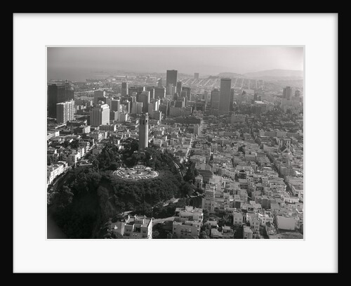 Aerial View of Telegraph Hill and Coit Tower by Anonymous