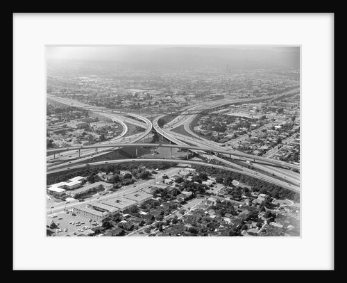 Aerial View of Highway and Suburbs by Anonymous