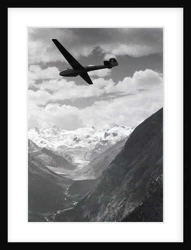 Glider in Mountains by Anonymous