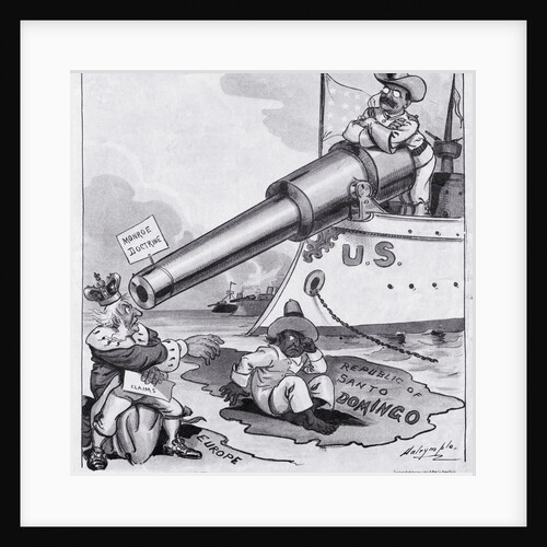 Political Cartoon Depicting the Monroe Doctrine by Anonymous