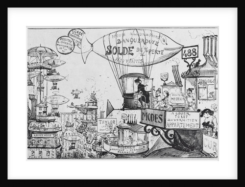 Woman in Flying Machine by Anonymous
