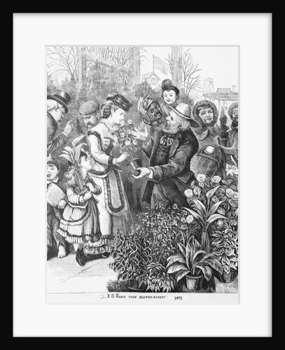 Flower Market in New York City by Anonymous