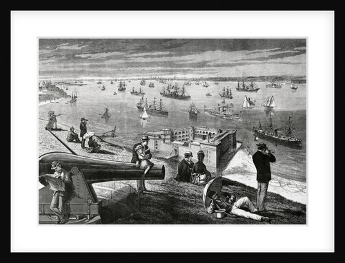 European Steamers Setting Out to Sea by Anonymous