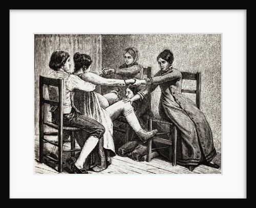 Colonial Childbirth Scene by Anonymous