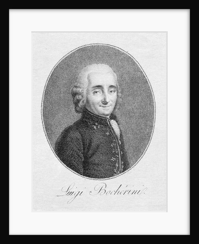 Luigi Boccherini Engraving by Anonymous