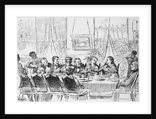 Davy Crockett at White House Meeting by Anonymous