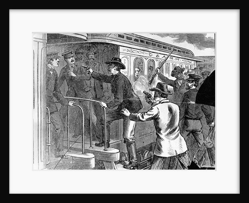 Jesse James Robbing a Train by Anonymous