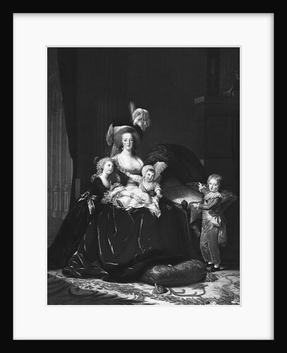 Marie Antoinette with Her Children by Anonymous