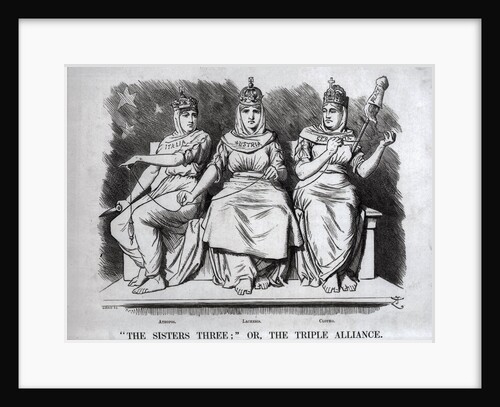 Caricature of the Triple Alliance by Anonymous