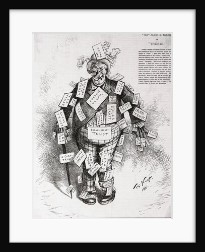 Thomas Nast Antitrust Cartoon on James G. Blaine by Anonymous