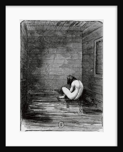 Insane Girl Sitting in a Dungeon by Anonymous