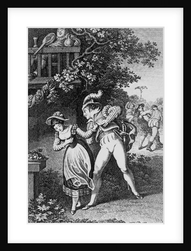 Illustration of Don Juan Seducing a Woman by Anonymous