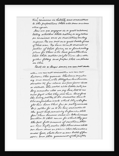 Abraham Lincoln's Gettysburg Address Speech Notes by Anonymous