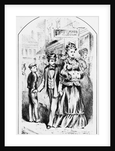 Lithograph Depicting Pickpockets by Anonymous
