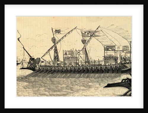 Galley Ship on the Seas by Anonymous