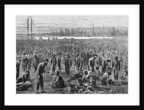 Confederate Soldiers at Prison Camp by Anonymous