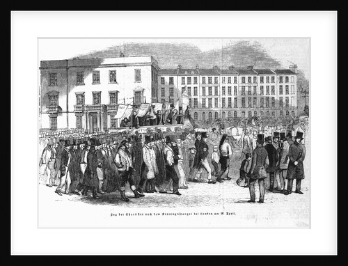 Illustration of Congregation Marching on London Street by Anonymous