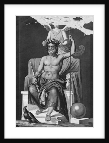 Illustration of Zeus Crowned by Victory by Anonymous