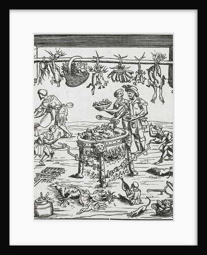 Scene of 16th Century Kitchen by Anonymous