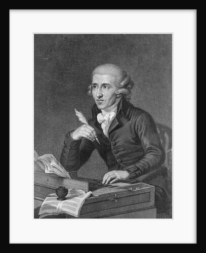 Copper Engraving of Austrian Composer Joseph Haydn by Anonymous