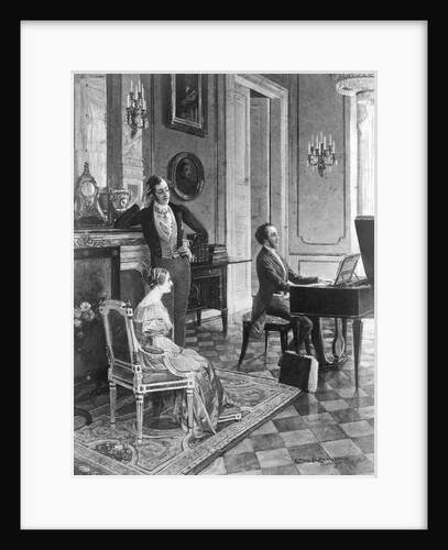 Mendelssohn Playing Before Queen Victoria by Anonymous