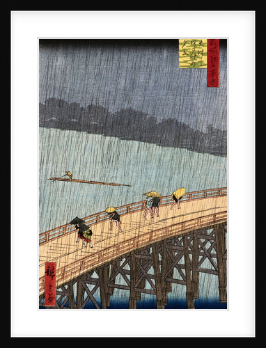 Ohashi, Sudden Shower at Atake by Ando Hiroshige