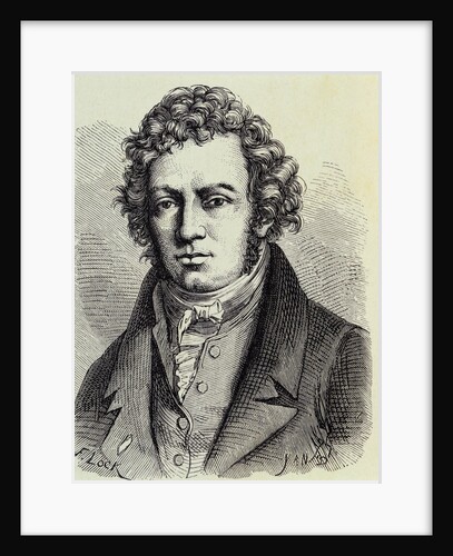 Portrait of Andre Marie Ampere by Frederick Lock