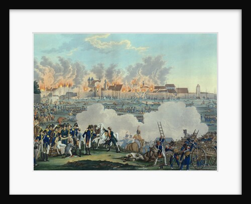 19th-Century Painting Depicting Napoleon at the Battle of Ratisbonne by Anonymous