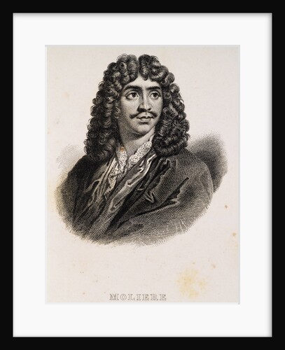 Portrait Engraving of Moliere by Anonymous