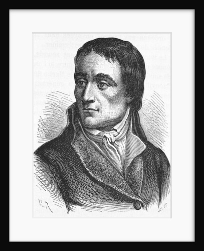 19th Century Portrait of French Politician Jean-Baptiste Carrier from L'Histoire de France by Henri Jean Guillaume Martin