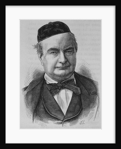 19th Century Portrait of Sainte-Beuve from L'Histoire de France by Henri Jean Guillaume Martin