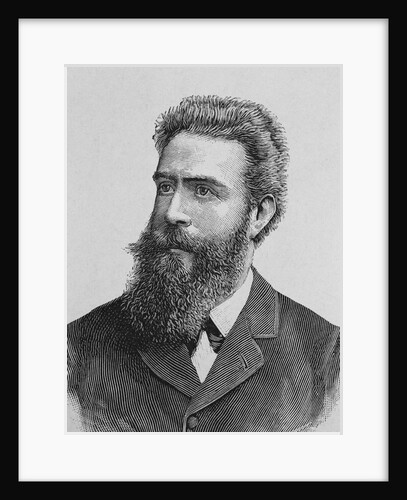 19th Century Portrait of Wilhelm Conrad Rontgen from Album de la Science, Savants Illustres, Grandes Decouvertes by Anonymous
