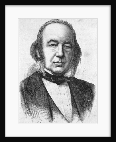 19th Century Portrait of French Physiologist Claude Bernard from L'Histoire de France by Henri Jean Guillaume Martin