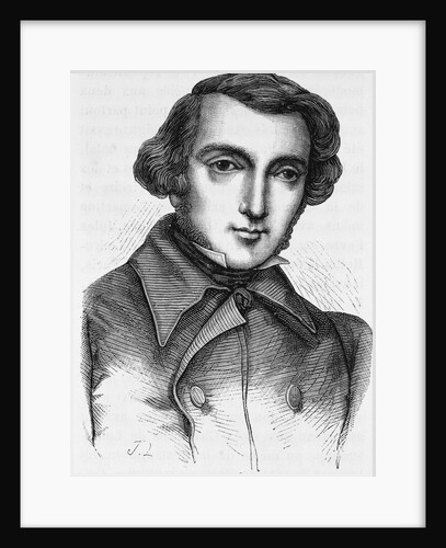 19th Century Engraving of Alexis de Tocqueville by Anonymous